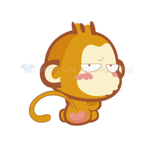Monkey Iron-on Stickers (Heat Transfers)NO.8665